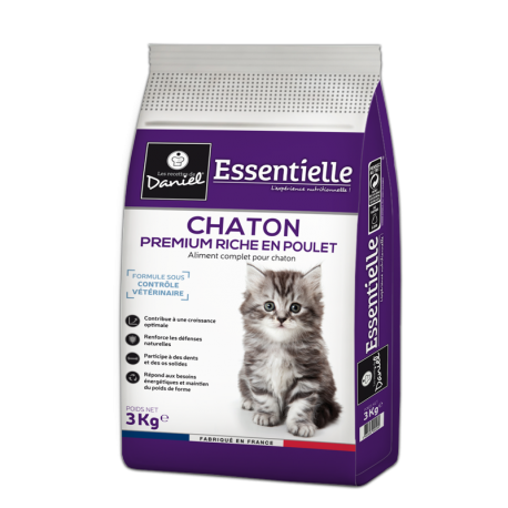 Croquettes Premium Pour Chaton Riche En Poulet 3kg Les Recettes De Daniel